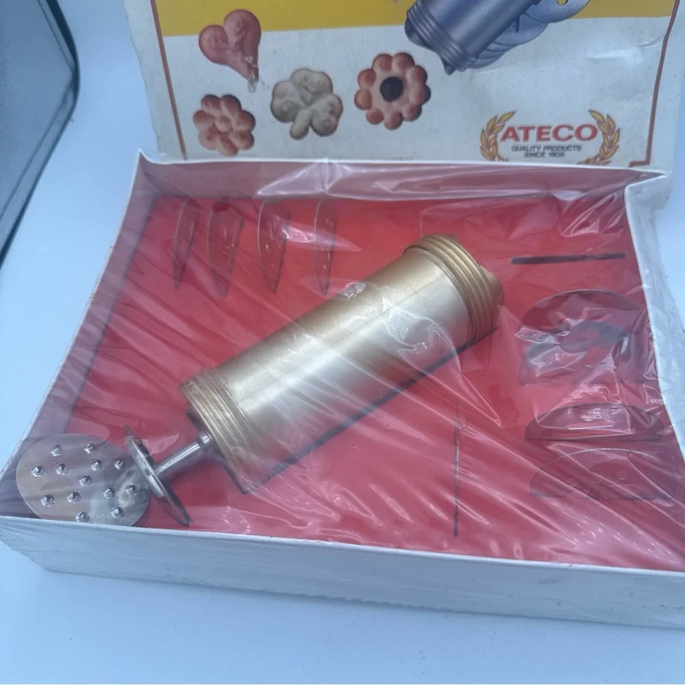 VTG NOS ATECO Original Cookie & Noodle Maker #685 cookie Press Sealed USA